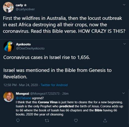Coronavirus tweet