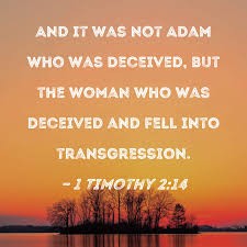 Bible Truth blog image - Woman First in Transgression